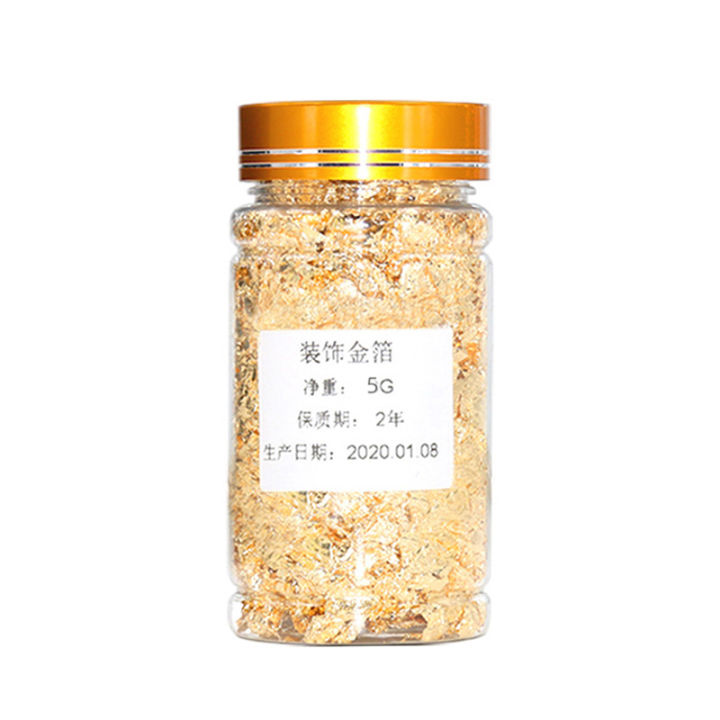 Picha Edible Grade Gold Leaf Schabin Flakes 24K Gold Decorative Dishes ...