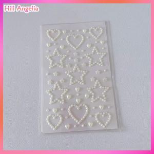 [Hill Angelia] 3D Sao Trái Tim Pha Lê Dán Trẻ Em Tự Làm Trang Trí Tự Dính Đồ Trang Sức Thủ Công Mỹ Nghệ Lấp Lánh Rhinestone Dán Cô Gái Quà Tặng