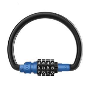 Reusable 4 Digit Combination Lock Anti Cut High Security Weather Resistant Bike Lock for Gym School Lockers