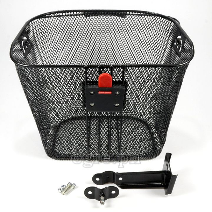 Removable Metal Mesh Basket with Quick-Release Clamp-on Stem Mount