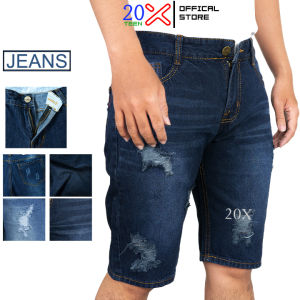 Quần short jean nam ngắn rách xước chất bò cao cấp VNO57