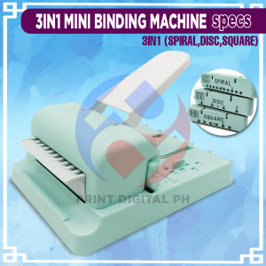 Print Digital 3in1 Mini Binding Spiral Multifunctional Binding Machine