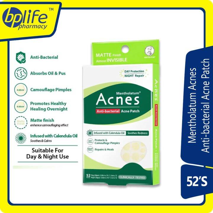 Mentholatum Acnes Anti-bacterial Acne Patch 52s | Lazada