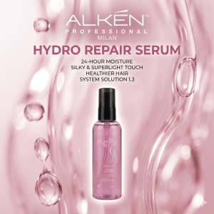 ALKEN Professional Milan 1.3 Hydro Repair Leave-In Hair Serum 120ml | Split-End Care for Very Damaged Hair | Smoothness & Shine