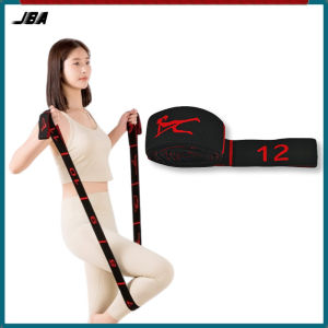 JBA Stretch Band 12 loops Flexible With Number Action Guidance Lengthen 135CM Soft Non Slip Elastic Band Body Shaping Dance Belt Yoga Band