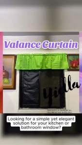 PARES PARES na Kulay ng Kurtina Plain Apple Green Non Ring Curtain House & School Decoration - Door Window Shelves Board Divider Barrier even in Vehicles can use to cover from sunlight (from small size curtain to big sizes)