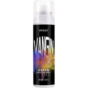 Black Hair Spray Washable Hair Color Spray Cover White Hair