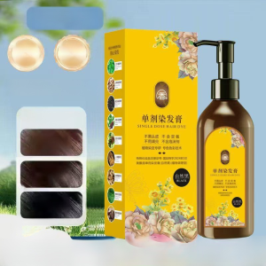 Plant Extract Floral Scent Hair Dye Plant Bubble Hair Dye Shampoo Floral Fragrance Dye Covering Gray Hair No Damage