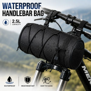 2.5L Oxford Bike Bag Portable Waterproof Bike Handlebar Bag Frame Bag Single Shoulder Backpack