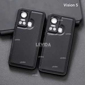 Luxury Case Leather Pro Kamera Black Itel Vision 5