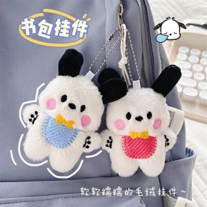 Pochacco doll pendant Cute plush puppy bag hiasan kembali ke sekolah musim doll hadiah kecil