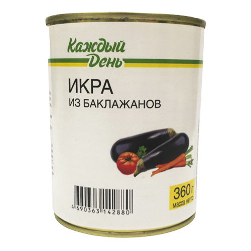 КАЖДЫЙ ДЕНЬ Икра из баклажанов 360грамм | Lazada.co.th
