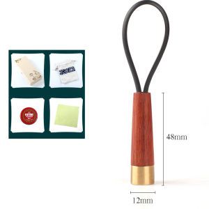 Custom Chinese Name Stamp Wood Copper Metal Sealing 12mm Round Seals with Keychain Inkpad Teacher Friend Calligraphy gifts