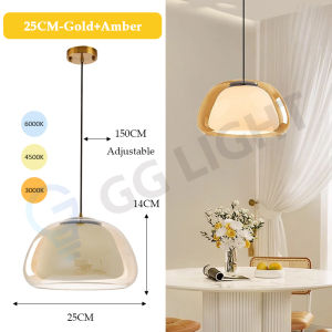 Jelly Glass Pendant Light Hanging Lamp Bedroom Living Room Dining Nordic Modern Creative Minimalist Led Decorative Chandelier Light Ceiling