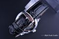 Forsining Men Watches Top Brand Luxury Mechanical Skeleton Watch Black Golden 3D Literal Design Roman Number Black Dial Clock. 