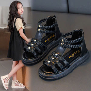 (Full box hàng cao cấp)Mã D05-Sandal cho bé gái dép chiến binh quai da tết hàng Quảng Châu cao cấp cho bé từ 3 tuổi đến 10 tuỏi