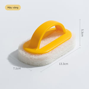 Bàn chải cọ rửa bọt biển đa năng có tay cầm có thể cọ rửa bếp xong nồi bát đĩa bồn rửa mặt nhà vệ sinh
