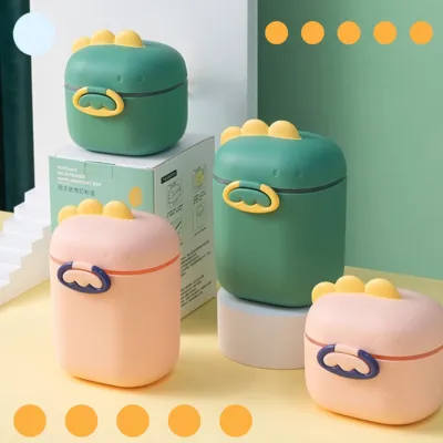 Tempat Susu Bubuk Bayi Kotak Susu Motif Dino -