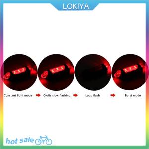 LOKIYA Bicycle Light LED Waterproof Rear Tail Light USB Rechargeable Bike Light Mount Cycling Safety Warning Light Bicycle Accessories