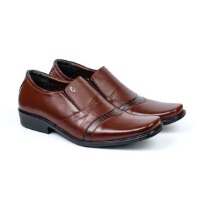 Sepatu Pantofel Kulit 4SLI Pria Kerja Casual Code B-07