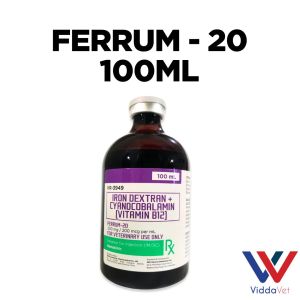 Ferrum 20 100ml Iron Supplement for Animals ferrum 20 for Animals