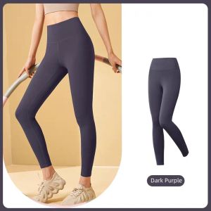 FUYOGI Yoga Leggings High Waist Pants Yoga Womens Black Color Quick-drying Tight Hip Sports Fitness Pants