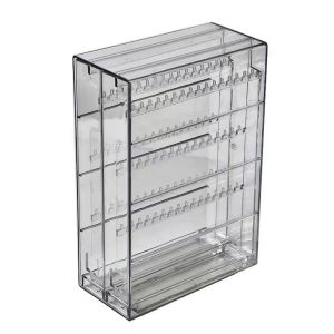 HORAC Dustproof Jewelry Storage Box Transparent Large Capacity Jewelry Display Stand Simple Design Portable Necklace Organizer Home Use