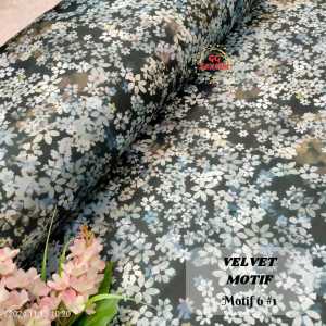 [1 METER] Satin VELVET MOTIF - Kain Saten Bridesmaid Best Quality - Bahan Kain Halus Silky Premium