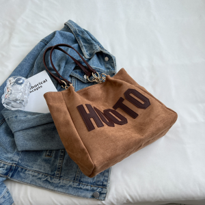 กระเป๋าสะพายไหล่ทรงโท้ท ความจุใหญ่ แฟชั่นฤดูร้อน สำหรับผู้หญิงและนักเรียน