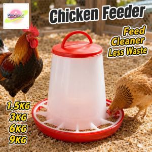 Auto Plastic Poultry Feeder Chicken Feeding Tool Fit For Chick Hen Quail Bantam Home Farm Use
