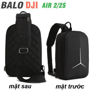 Túi đựng Flycam DJI Air2 / Air 2S (Flycam DJI ) túi có xốp cứng chống va đập và có dây đeo - phụ kiện flycam