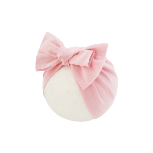 Baby Cotton Turban Hat Elastic Bonnet Caps Indian Headgear with Soft Bowknot Design for Newborn Girls 0 to 36 Months