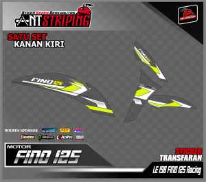 Striping Stiker Transparan motor Yamaha Fino 125 - stiker list variasi Semifull LE198
