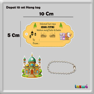 Hang tag lebaran selamat hari raya idul fitri