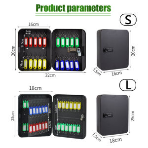 Key Safe Box Wall Mount Kotak Kunci 3 Digit Kode Sandi Kunci Keamanan Tanpa Kunci untuk Rumah Kantor Kunci Aman Kotak Penyimpanan Rahasia Organizer