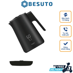 Ấm Siêu Tốc Có Điều Chỉnh Nhiệt Độ Elegant HOT-W20A Ấm Đun Nước Nhanh Bình Đun Nước Siêu Tốc Dung Tích 1.7 Lít Ấm Đun Nước Pha Sữa Cho Bé Công Suất 1500W Nhập Khẩu Bảo Hành 12 Tháng