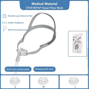 Resoxy Cpap Nasal Pillows Universal PM2 Multiple Sizes Sleep Apnea CPAP Nasal Compatible with ResMed& & Fisher