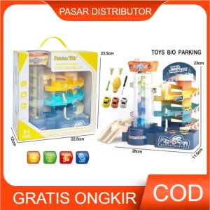 Mainan Anak SLIDE PARKING LOT 3 TINGKAT Mainan Toys B/O Parkir Mobil Mainan Anak Perempuan - Mainan Anak Laki Laki