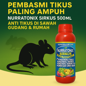 Pembasmi Tikus Paling Ampuh – Nurratonix Sirkus 500ML | Anti Tikus di Sawah Gudang & Rumah