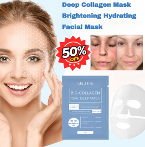 Collagen Mask Deep Repair Firming Skin Pore Shrinking Moisturizing AntiWrinkle Barrier Mask Deep Collagen Mask Brightening Hydrating Facial Mask 深层修复紧致肌肤毛孔收缩保湿抗皱屏障面膜