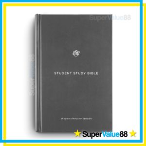 ESV Student Study Bible (Hardcover/ Leathertouch) - Over 12000 Notes Articles Maps Illustrations English Standard Version for Men & Women