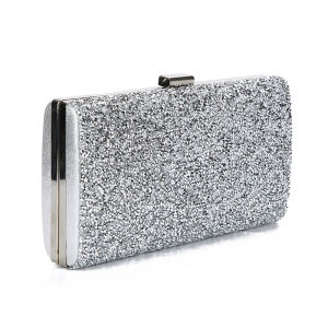 Women Evening Clutch Bag Diamond Sequin Wedding Clutch Purse and Handbag Party Banquet Black Gold Silver Two Chain Shoulder Bag XY23