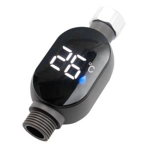 Shower Faucet Water Temperature Gauge with LED Display for Kids and Adults Bathing Tools & Accessories Universal Enduring Accurate Waterproof Temperature Measurement Meter Household Bathroom Power-free 4 Point National Standard