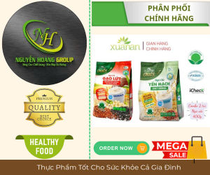COMBO 2 GÓI - Ngũ Cốc Ít Đường Xuân An 400g ( 1 Gói Ngũ Cốc Yến Mạch  & 1 Gói Ngũ Cốc Gạo Lứt Không Đường)