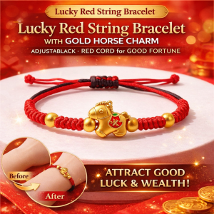 Lucky Red Bracelet For Year Of The Horse 2026 Lucky Charm Symbolizing Good Fortune Jewelry Gift For Women