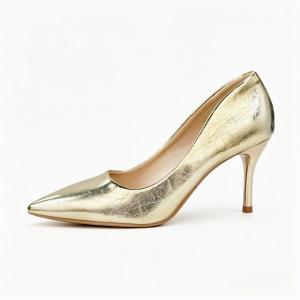 New Silver & Gold Stiletto Heels - Comfortable Pointed Toe Design for Bridesmaids and Special Occasions