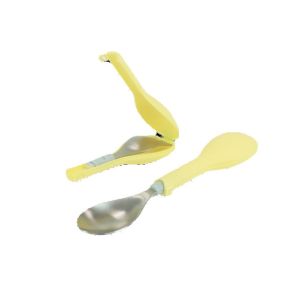 CYD TERRA Stainless Steel Foldable Travel Fork and Spoon Cutlery Set | FLIPGO