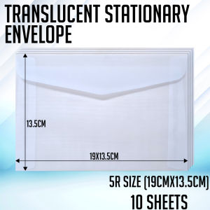 PrinTEE - Translucent Stationery Envelope 3R I 4R I 5R for Card Letter Invitation Holder
