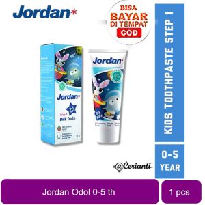 JORDAN TOOTHPASTE PASTA GIGI ODOL ANAK STEP 1 STEP 2 75GR Cerianti Lynn Design