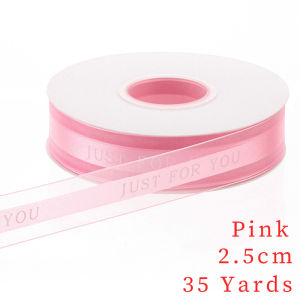35 Just For You Chiffon Ribbon ~ Bow Ribbon Suitable For Bouquets Clothing Cakes And Gift Boxes.